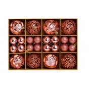 Set Ornamente De Craciun / Roz - 40p.