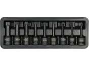 Set BiȚi Impact 1/2'', Spline, 9 Buc