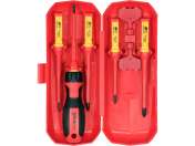 Set ȘurubelniȚĂ Vde, 5 Capete Interschimbabile + 2 Chei Panou Electric