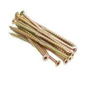 Set 100 suruburi pentru PAL ,lemn si PVC ideale pentru fixari rezistente , montaj mobilier , constructii si imbinari durabile , amprenta  TORX T30 dimensiune 6 x 220 mm , 