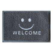 Covoras Intrare Tip-lufa - 38x58cm / Welcome Gri Hapy