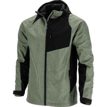 Jacheta Elastica Cu Gluga / Gri-verzui - L