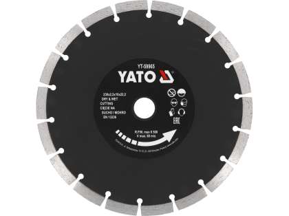 Disc Diamantat Segmentat, 230X22.2X2.2Mm