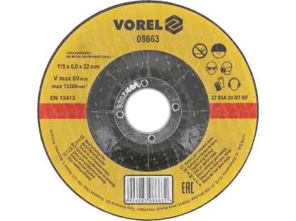 Disc Șlefuit Metal 115X6X22Mm