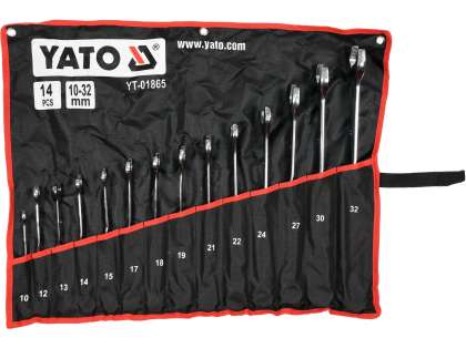 Set Chei Combinate Răsucite, 10-32Mm, 14 Buc