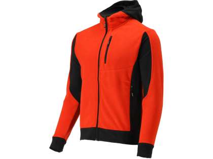 Jacheta Fleece Cu Gluga Sarna Rosie L