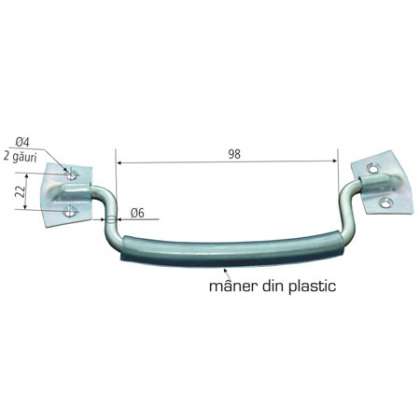 Maner Mobil Cu Suporti Simpli Si Protectie Plastic 98Mm