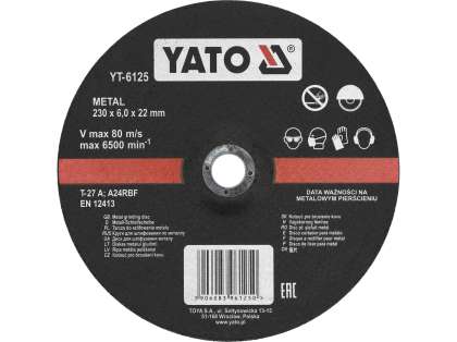 Disc Șlefuit Metal 230X22X6Mm