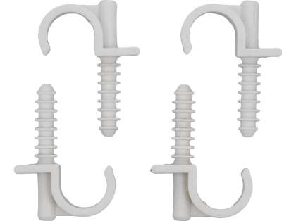 Set 4 Cleme Simple Cu Montare Rapidă, Pentru Țevi 18Mm