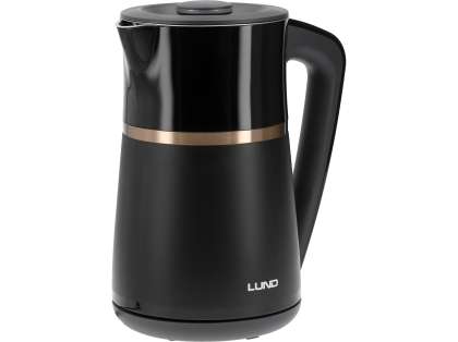 Fierbător Electric 1,7L, Controlul Temperaturii, Negru