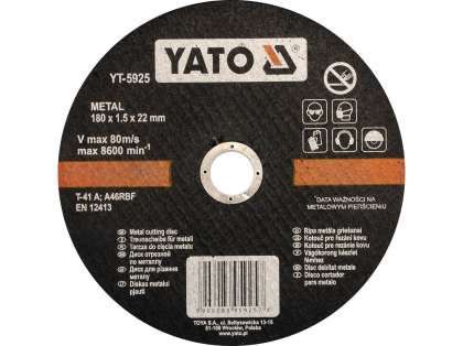 Disc Debitat Metale 180X1.5X22Mm