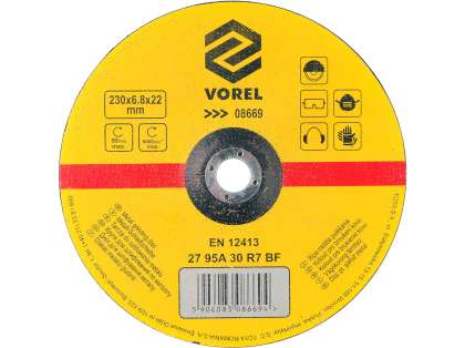 Disc Șlefuit Metal 230X6,8X22Mm