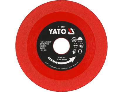 Disc Diamantat Pentru Plăci Ceramice 125X1.2X22.23Mm