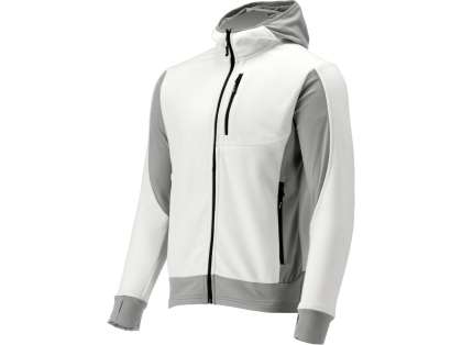 Jacheta Fleece Cu Gluga Sarna Alba 2Xl