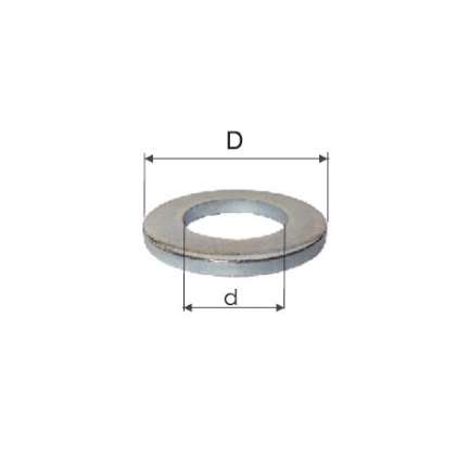 Saibe Zincate Inguste M6 (6.5/11.8Mm), 1000/Set