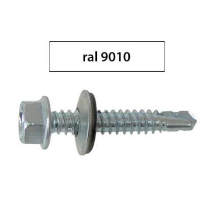 Suruburi Perforatoare Ral9010-Alb 4.8X35Mm, 250/Set