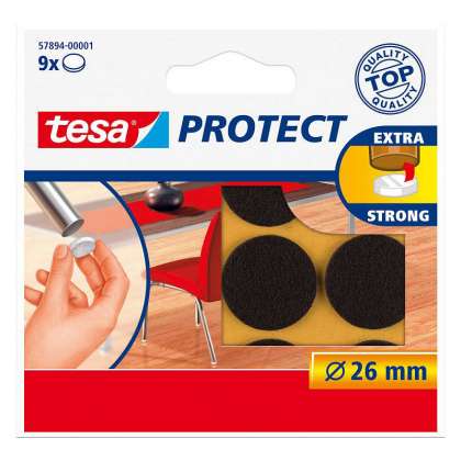 Protectie Rotunda Antizgarieturi - 18Mm / Alb, 16/Set