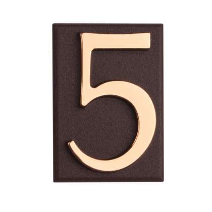 Semn Cifra Cu Placa Adeziva Fixare - 45Mm / Auriu / 2