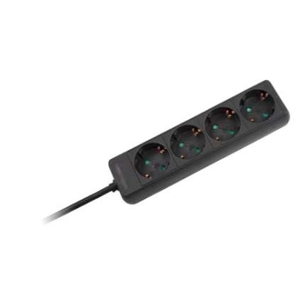 Prelungitor 3X1.5Mm² - 4 Prize / 1.5M / Negru