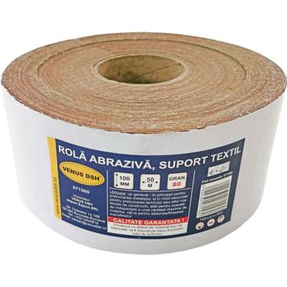 Rola Abraziva, Suport Textil -  80 (100 Mmx50 M)