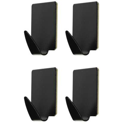 Set 4 suporti pentru prosoape ,culoare negru 
