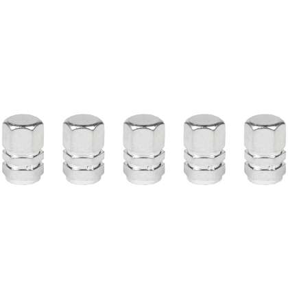 Set 5 capace pentru supapa cauciucuri  din aluminiu
