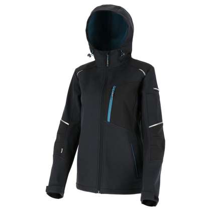 Jacheta Elastica Cu Gluga (dama) / Negru - 3xl