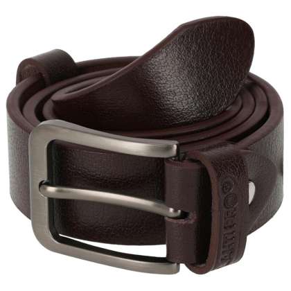 Curea Piele Naturala Cu Catarama Metal - Maro / 110cm