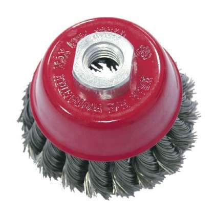 Perie Sarma Impletita Tip Cupa Cu Filet 80mm