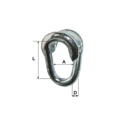 Inel Zincat Pentru Final 6mm / 12x33mm