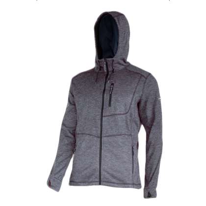 Jacheta Cu Imprimeu Si Gluga / Gri - 3xl