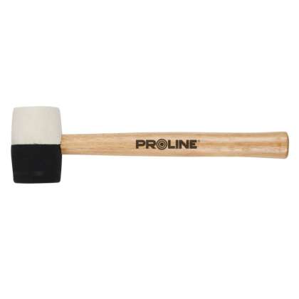 Ciocan Cauciuc Bicolor Cu Maner Lemn 44mm / 230g