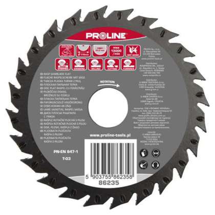 Disc Raspel Circular Plat / Frontal-lateral - 125mm