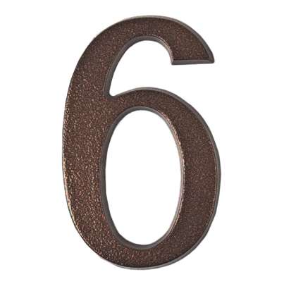 Semn Cifra Cu Surub Fixare - 200mm / Bronz-antic / 4