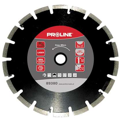 Disc Diamantat Segmentat Laser De Asfalt 350mm / 25.4mm