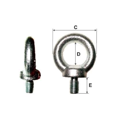 Inel Cu Surub Incorporat M10 / 25mm/41mm