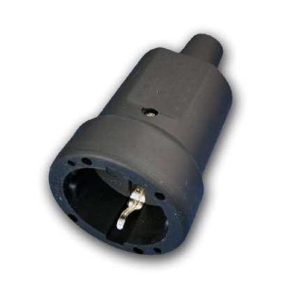 Cupla Stecher Liniar Cauciucat Cu Manson / Negru