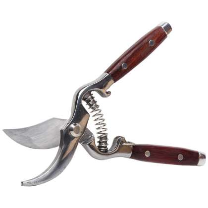 Foarfeca Vie Cu Arc Si Maner Lemn / 25mm