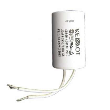 Condensator Motor Cu Fir Conector - 20.00uf / 450v