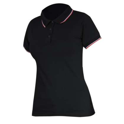 Tricou Bumbac Polo (dama) / Negru - 3xl