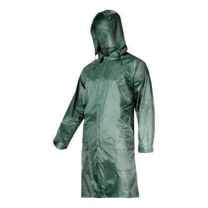 Pelerina Ploaie Cu Nasturi Si Fermoar / Verde - 3xl