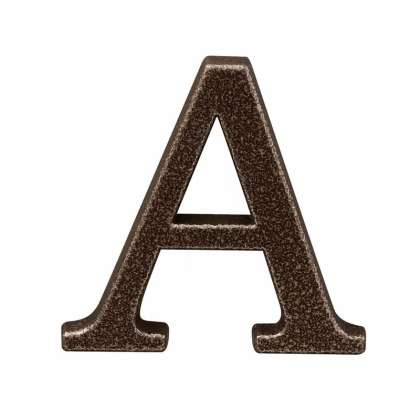 Semn Litera Cu Surub Fixare - 100mm / Bronz / A