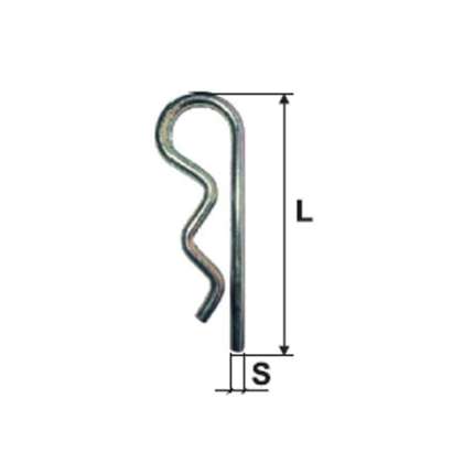 Siguranta Splint Arcuita 4.0mm / 80mm