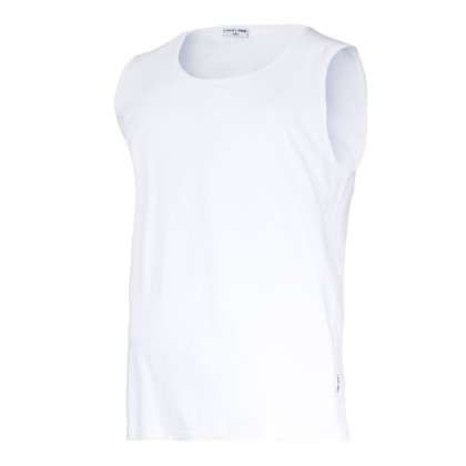 Tricou Bumbac Fara Maneci / Alb - 3xl