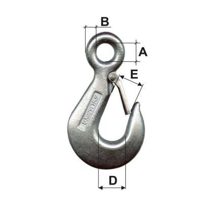 Carlig Zincat Securizat 1000kg / 18mm/33mm