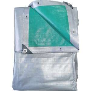 Prelata Cu Inele 220 G/Mp, 8X12 M, Argintiu-Verde