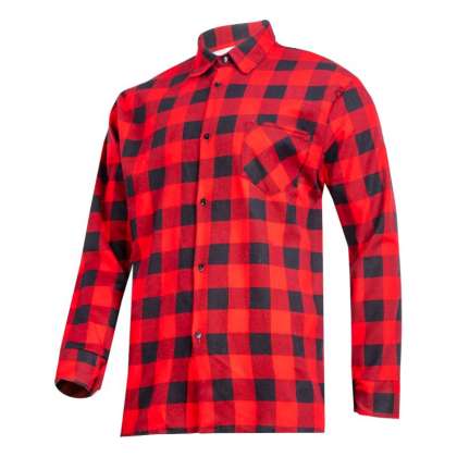 Camasa Flanel Cu Carouri / Rosu - 3xl/h-194