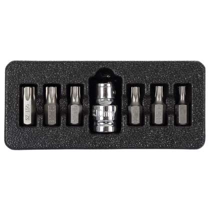 Set Varfuri Torx Cu Orificiu Cr-va S2 - 7p.
