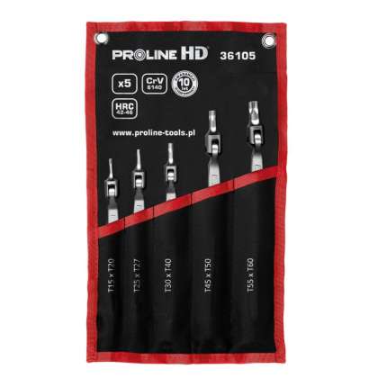 Set Chei Cu Torxuri Flexibile Cr-va Hd T15-t60 - 5p.