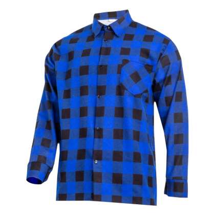 Camasa Flanel Cu Carouri / Albastru - M/h-170